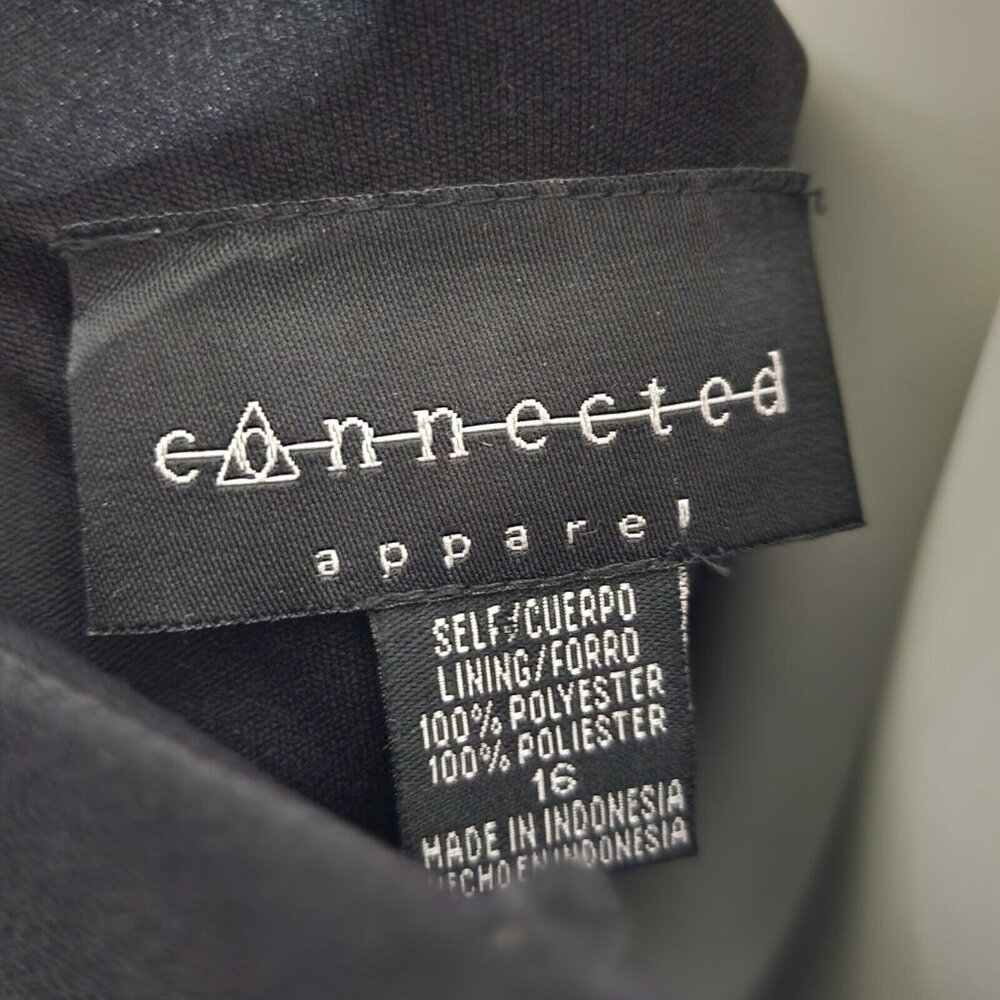 Connected Apparel Solid All Black Spaghetti Strap… - image 6
